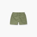 GREEN NYLON SWIM SHORTS