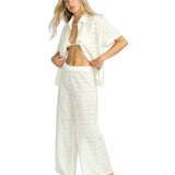 Eyelet crush ss pants white