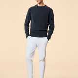 26102- 60 Blue Black round neck knitted