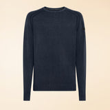 26102- 60 Blue Black round neck knitted