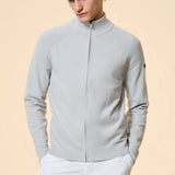 SUMMER VELVET FULL ZIP KNIT COL.85 WHITE