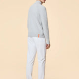 SUMMER VELVET FULL ZIP KNIT COL.85 WHITE