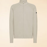 SUMMER VELVET FULL ZIP KNIT COL.85 WHITE