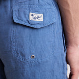 Linen Long Swim Trunks