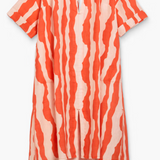 Orange Calima Tangelo Linen Dress