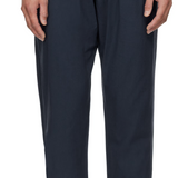 Navy Linen Long Pants