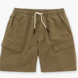 Army Cargo Linen Shorts