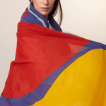 Blue Cotton Scarf  – MOISMONT