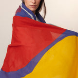 Blue Cotton Scarf  – MOISMONT