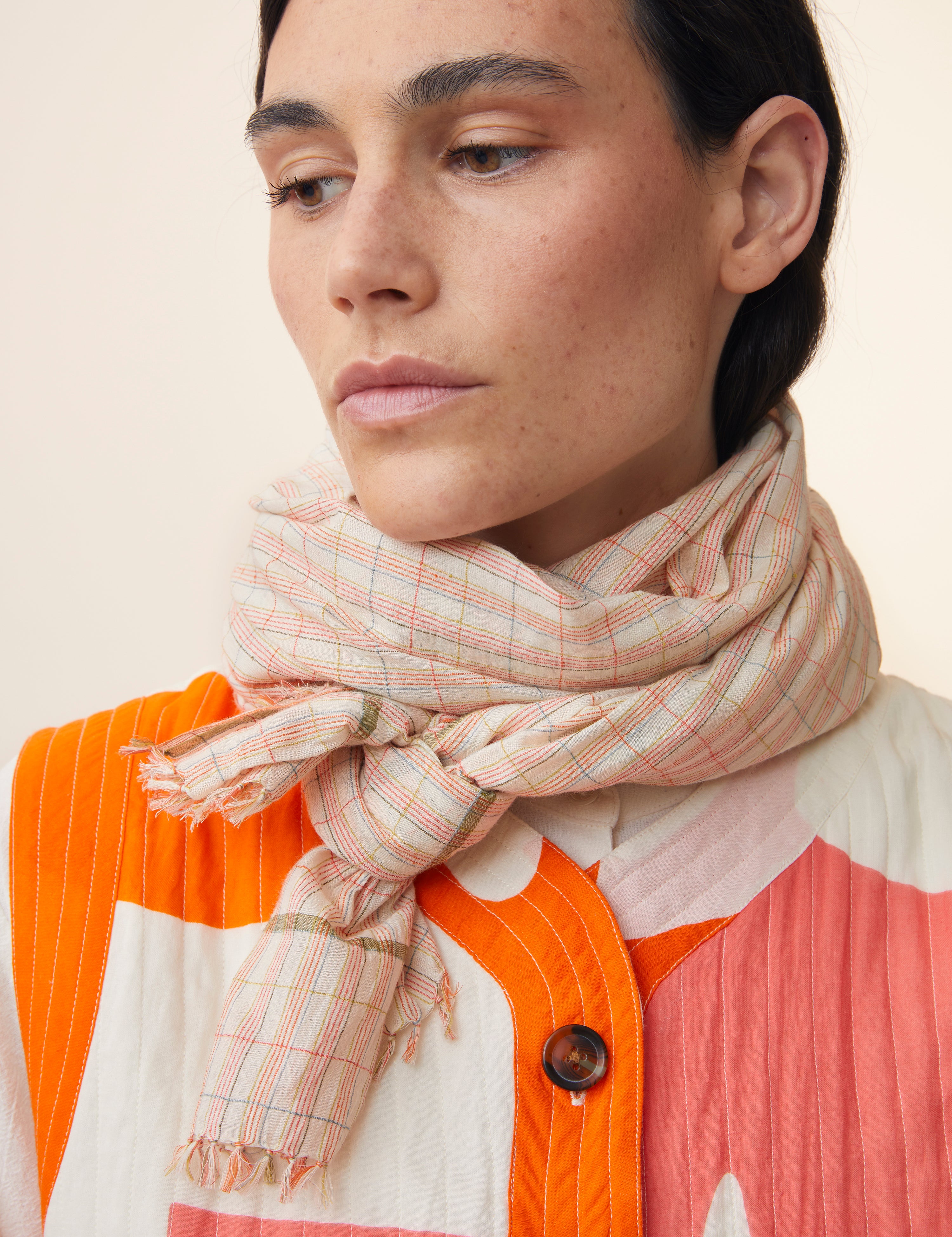 Natural Cotton Scarf  – MOISMONT