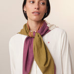 Khaki Cotton Scarf  – MOISMONT