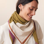 Khaki Cotton Scarf  – MOISMONT