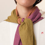 Khaki Cotton Scarf  – MOISMONT