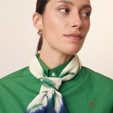 Green Cotton Scarf  – MOISMONT