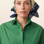 Green Cotton Scarf  – MOISMONT