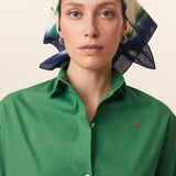 Green Cotton Scarf  – MOISMONT