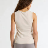 Beige Tank Top in Organic Cotton