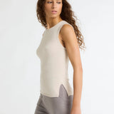 Beige Tank Top in Organic Cotton