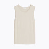 Beige Tank Top in Organic Cotton
