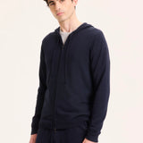 Organic Cotton / Elastane Long-Sleeve Hooded Vest