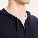 Organic Cotton / Elastane Long-Sleeve Hooded Vest