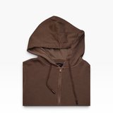 KMC060043 GREIGE SIBU T ZIP HOODED SWEATER