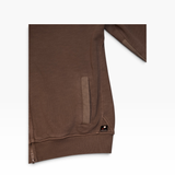 KMC060043 GREIGE SIBU T ZIP HOODED SWEATER