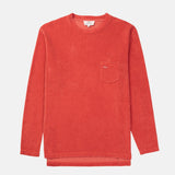 Shirt long sleeve terry framboise