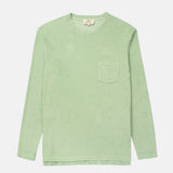 Long sleeve terry water green