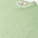 Long sleeve terry water green