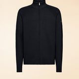 SUMMER VELVET FULL ZIP KNIT COL.60 BLUE