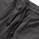 Pantalón corto de chef Ripstop negro lavado