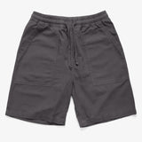 Pantalón corto de chef Ripstop negro lavado