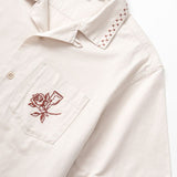Twill chore Shirt OFF WHITE