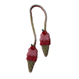 Ice cream bag charm pink