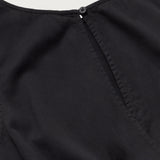 BLACK SEERSUCKER KIN DRESS