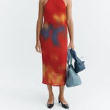 FLOWERS PLEATED MIRIAM DRESS