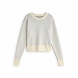 ECRU BASIL FLOWER ROPE KNITTED SWEATER